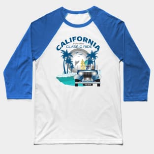 California Classic ride Surfing Vintage Retro Surf Summer Gift T-Shirt Baseball T-Shirt